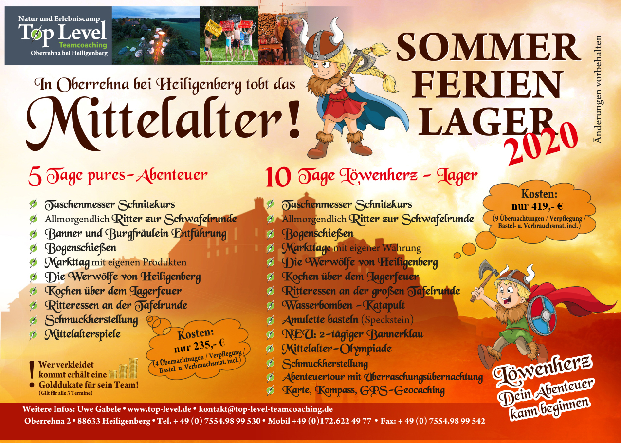 Sommer Ferienlager 2020